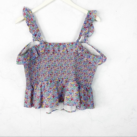 [J. Crew] Smocked Ruffle Tank Top - Picture 5 of 6